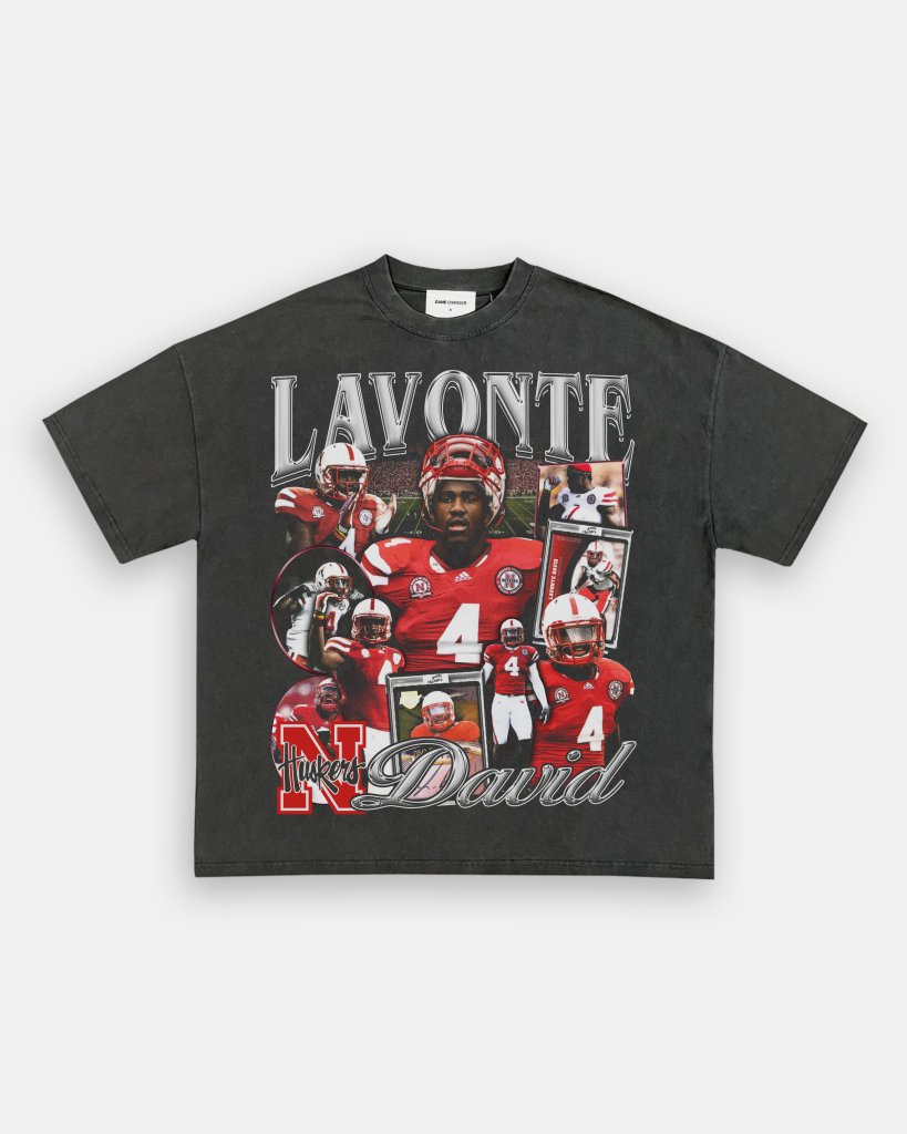 LAVONTE DAVID - NEBRASKA TEE Hoodie, Sweatshirt | CoreVibeTees.com (Image 1)