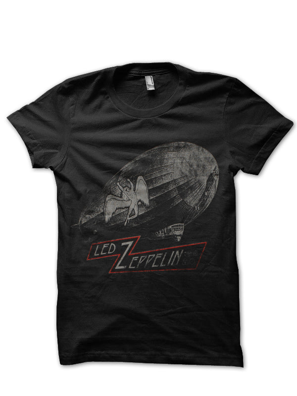 Led Zeppelin Faded Black T-Shirt Hoodie, Sweatshirt | CoreVibeTees.com