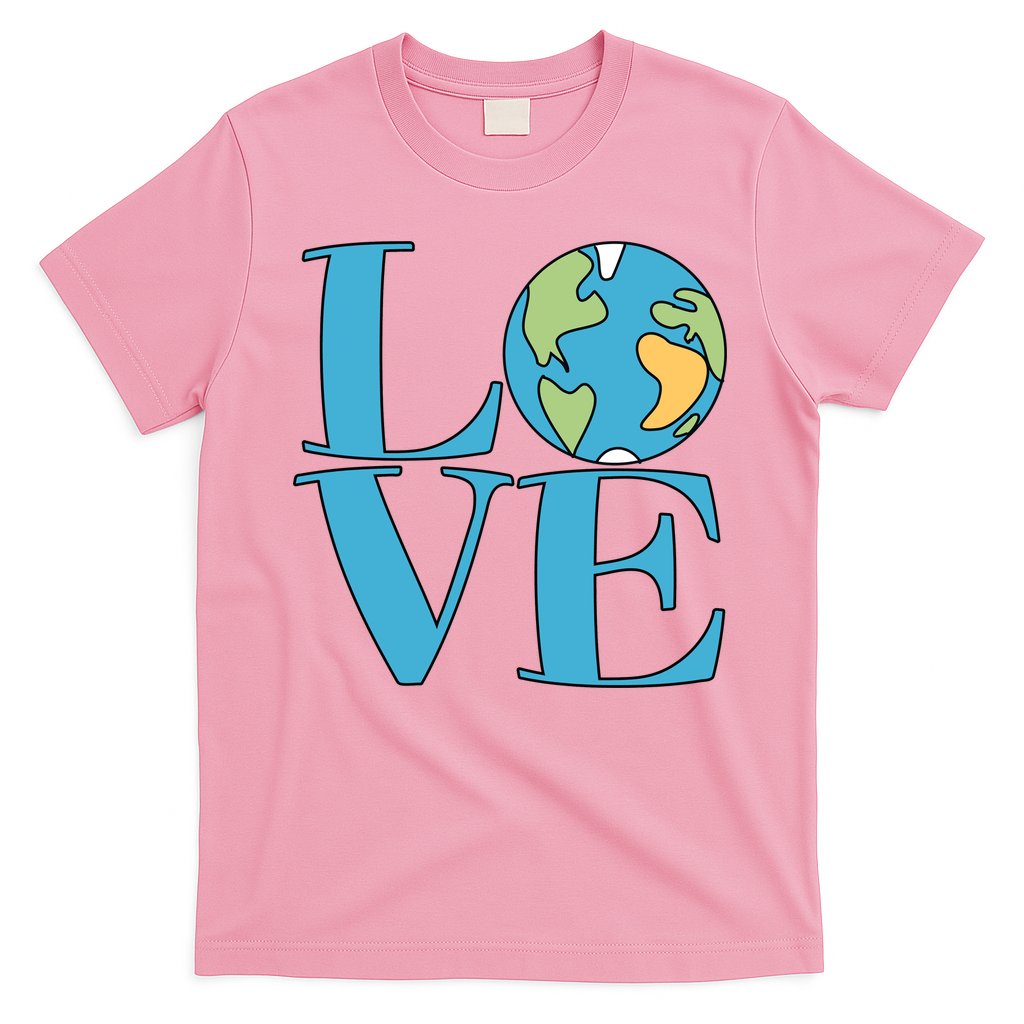Love Earth Earth Day Simple Letter Box T-Shirt Hoodie, Sweatshirt | CoreVibeTees.com