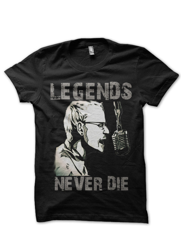 Legends Never Die Chester Bennington Black T-Shirt Hoodie, Sweatshirt | CoreVibeTees.com