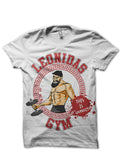 Leonidas Sparta White Tee (Full Sleeves Available) Hoodie, Sweatshirt | CoreVibeTees.com