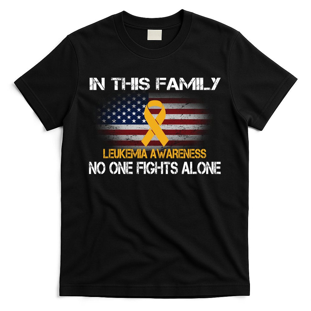 Leukemia No One Fights Alone T-Shirt Hoodie, Sweatshirt | CoreVibeTees.com