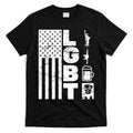 LGBT Flag Liberty Guns Beer Donald Trump T-Shirt Hoodie, Sweatshirt | CoreVibeTees.com