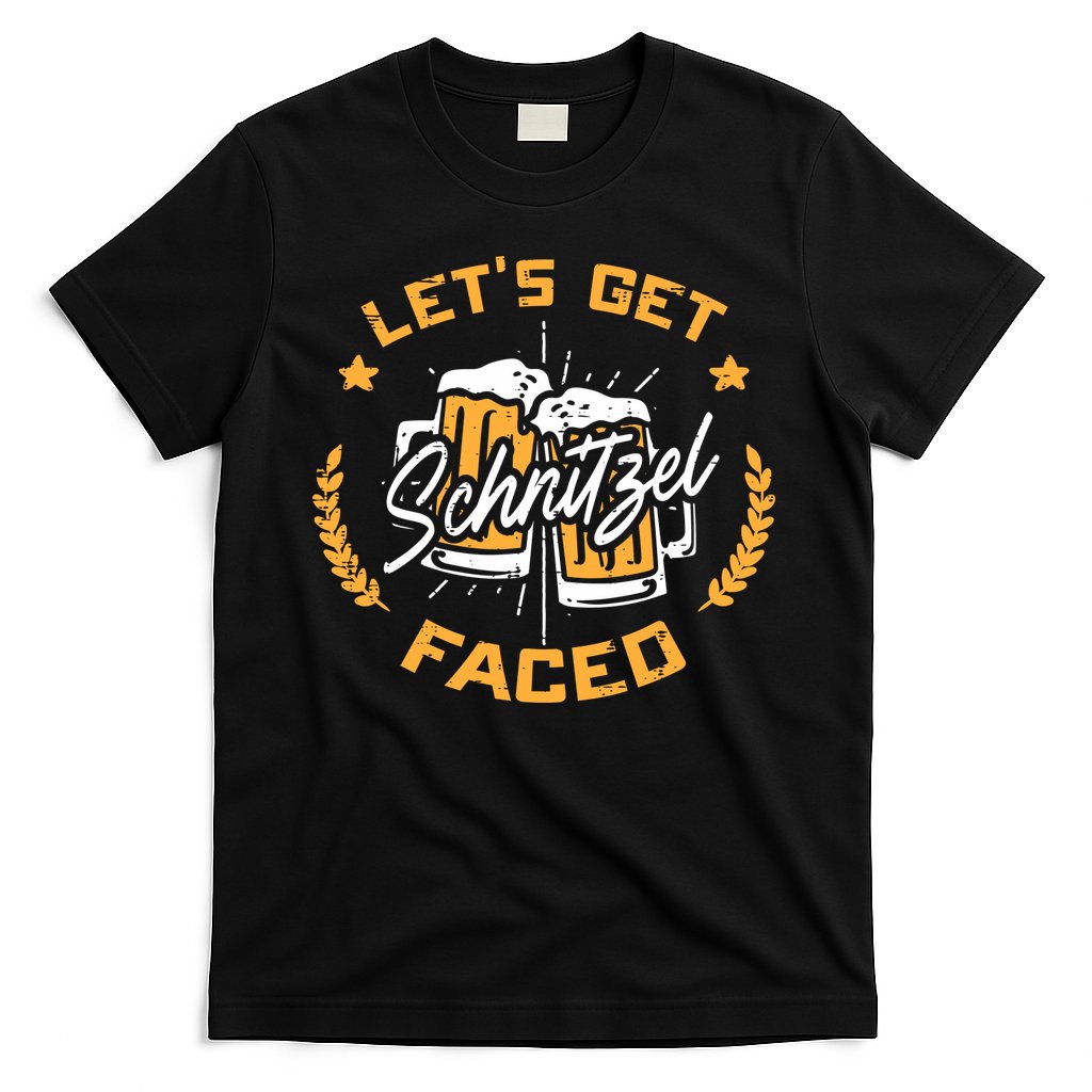 Lets Get Schnitzel Faced Oktoberfest Funny Costume Men Women T-Shirt Hoodie, Sweatshirt | CoreVibeTees.com