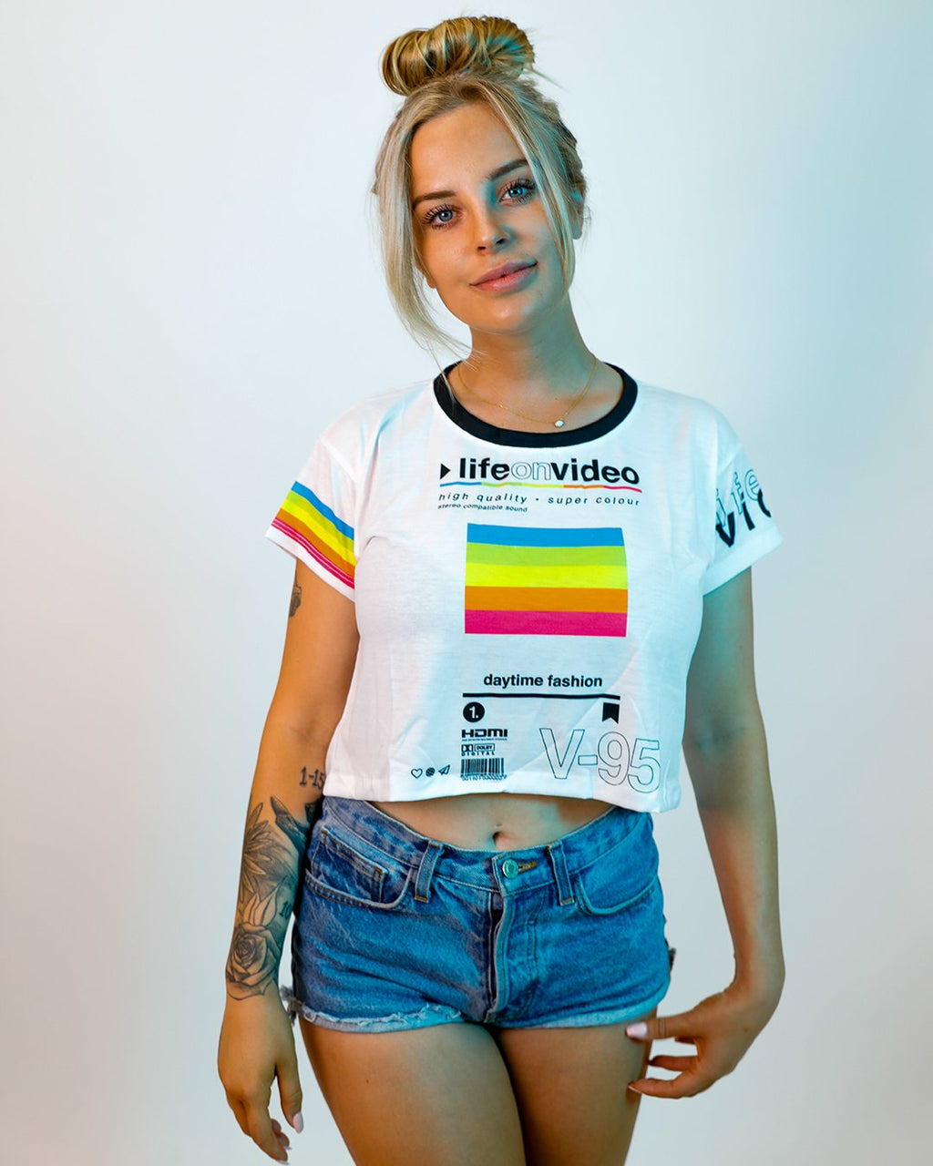 Life On Video Crop Top