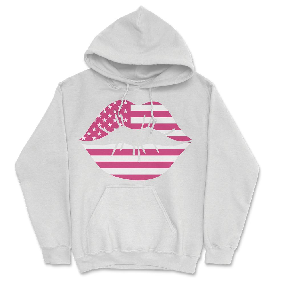 Zoe Day - Lips Hoodie - White T-Shirts, Sweatshirt | CoreVibeTees.com (Image 2)