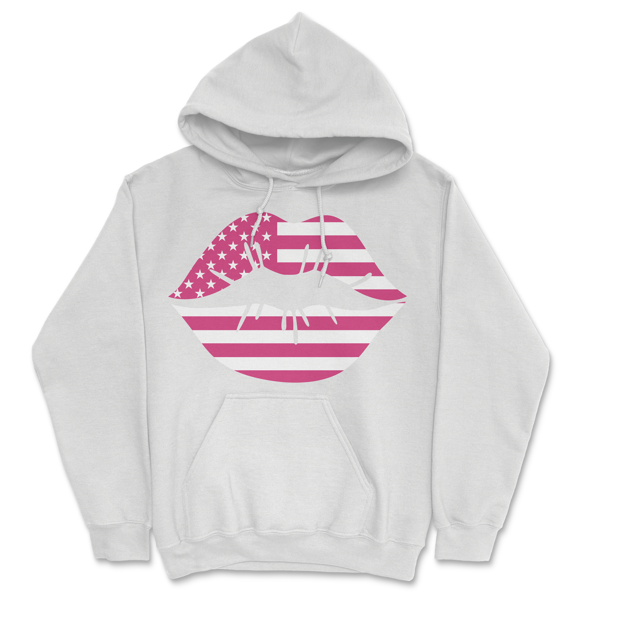 Zoe Day - Lips Hoodie - White T-Shirts, Sweatshirt | CoreVibeTees.com (Image 2)