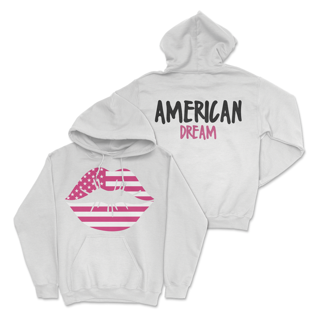 Zoe Day - Lips Hoodie - White T-Shirts, Sweatshirt | CoreVibeTees.com (Image 1)
