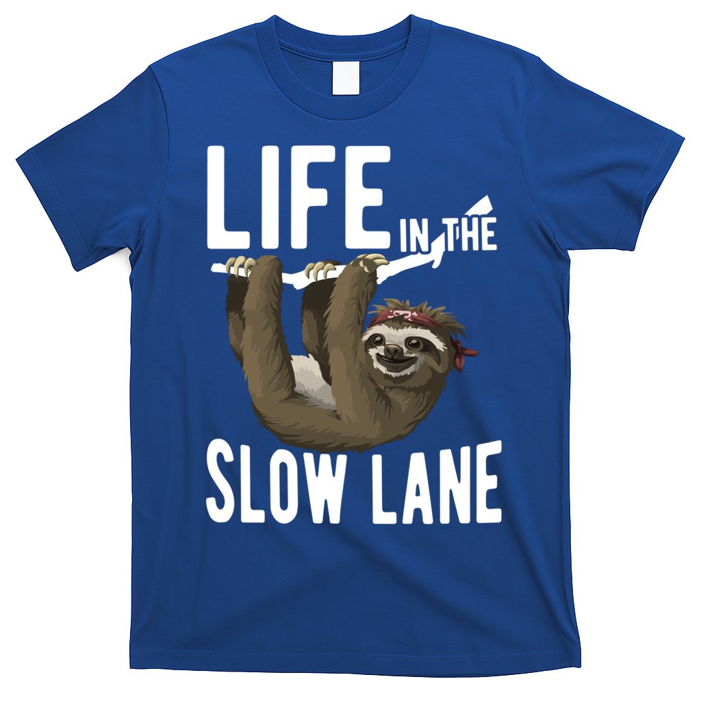 Life In The Slow Lane Funny Sloth Lover Meaningful Gift T-Shirt Hoodie, Sweatshirt | CoreVibeTees.com