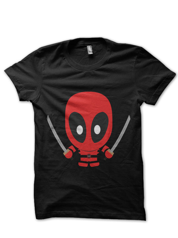 Little Deadpool Black Tee Hoodie, Sweatshirt | CoreVibeTees.com