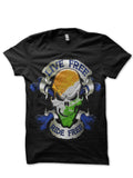 Live Free Ride Free Bike Indian Flag Skull Black T-Shirt Hoodie, Sweatshirt | CoreVibeTees.com