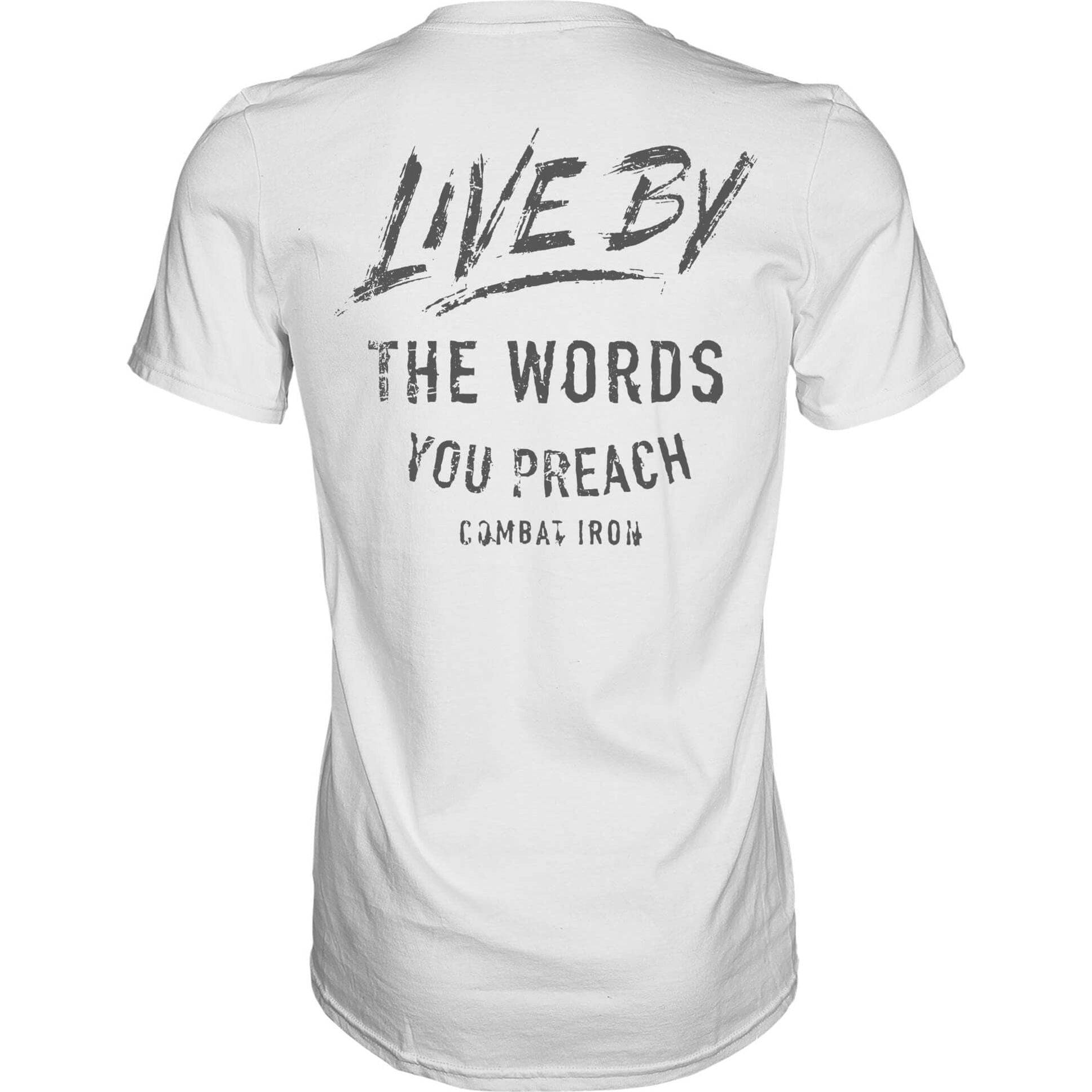 LIVE BY THE WORDS YOU PREACH MEN'S T-SHIRT Hoodie, Sweatshirt | CoreVibeTees.com (Image 2)