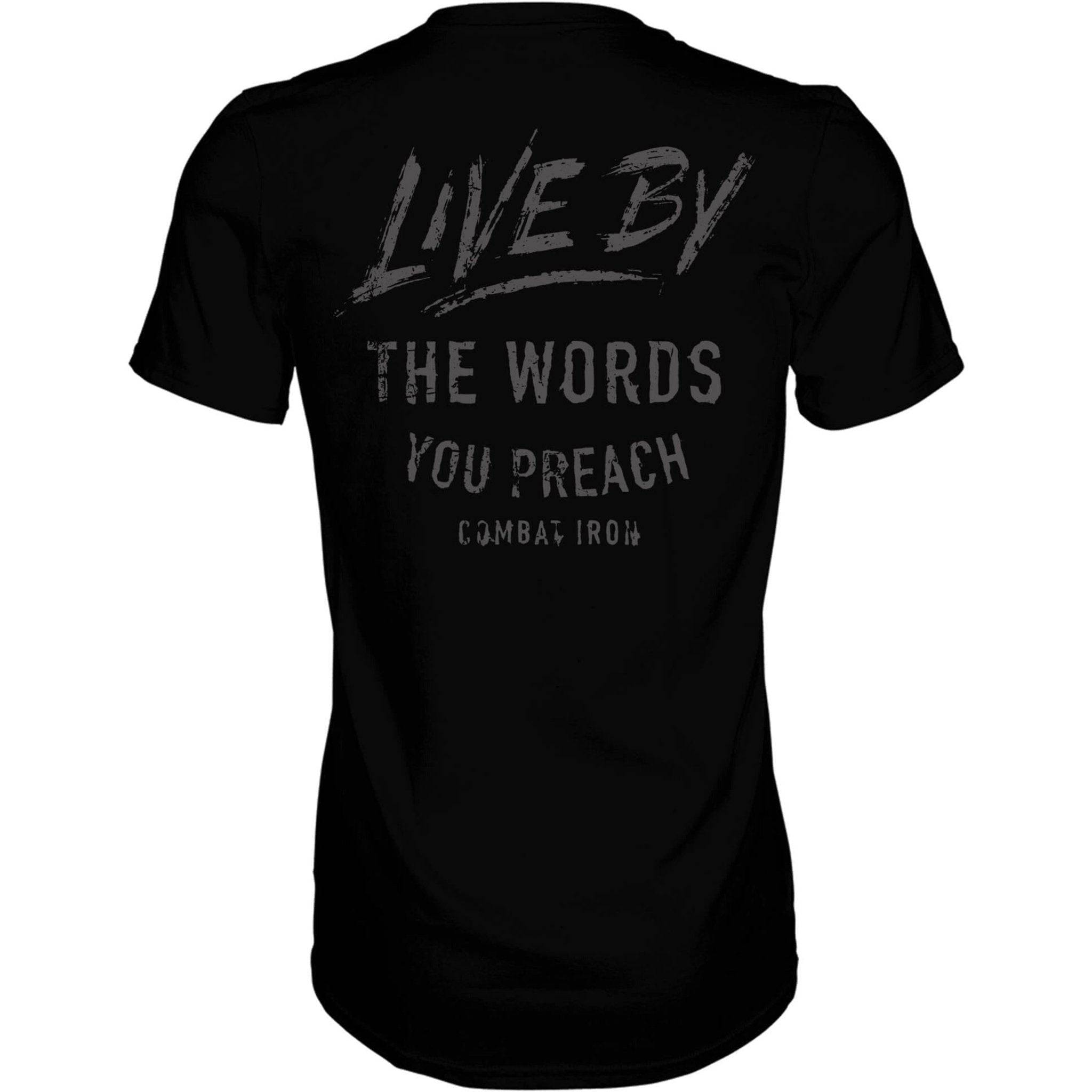 LIVE BY THE WORDS YOU PREACH MEN'S T-SHIRT Hoodie, Sweatshirt | CoreVibeTees.com (Image 1)