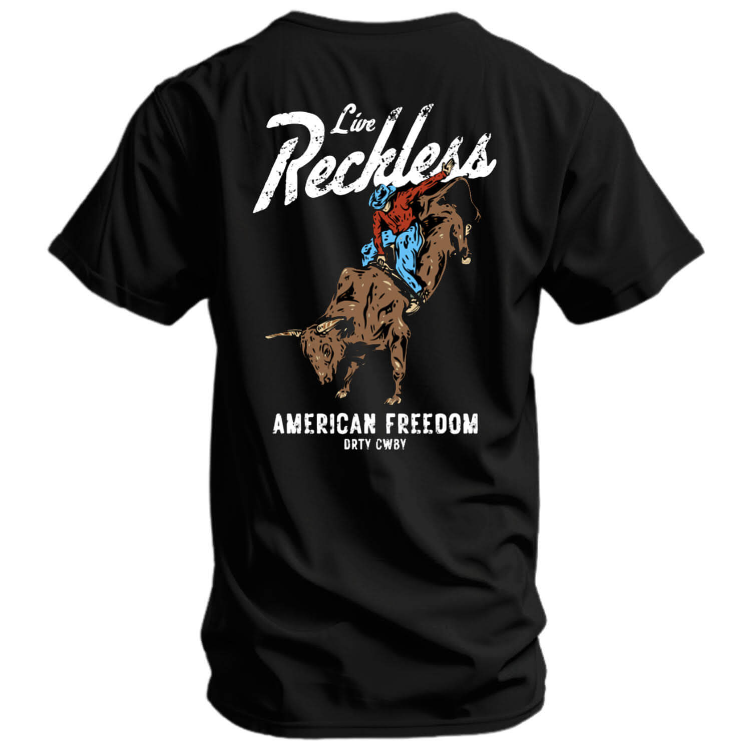 Live Reckless Men's T-Shirt Hoodie, Sweatshirt | CoreVibeTees.com (Image 1)
