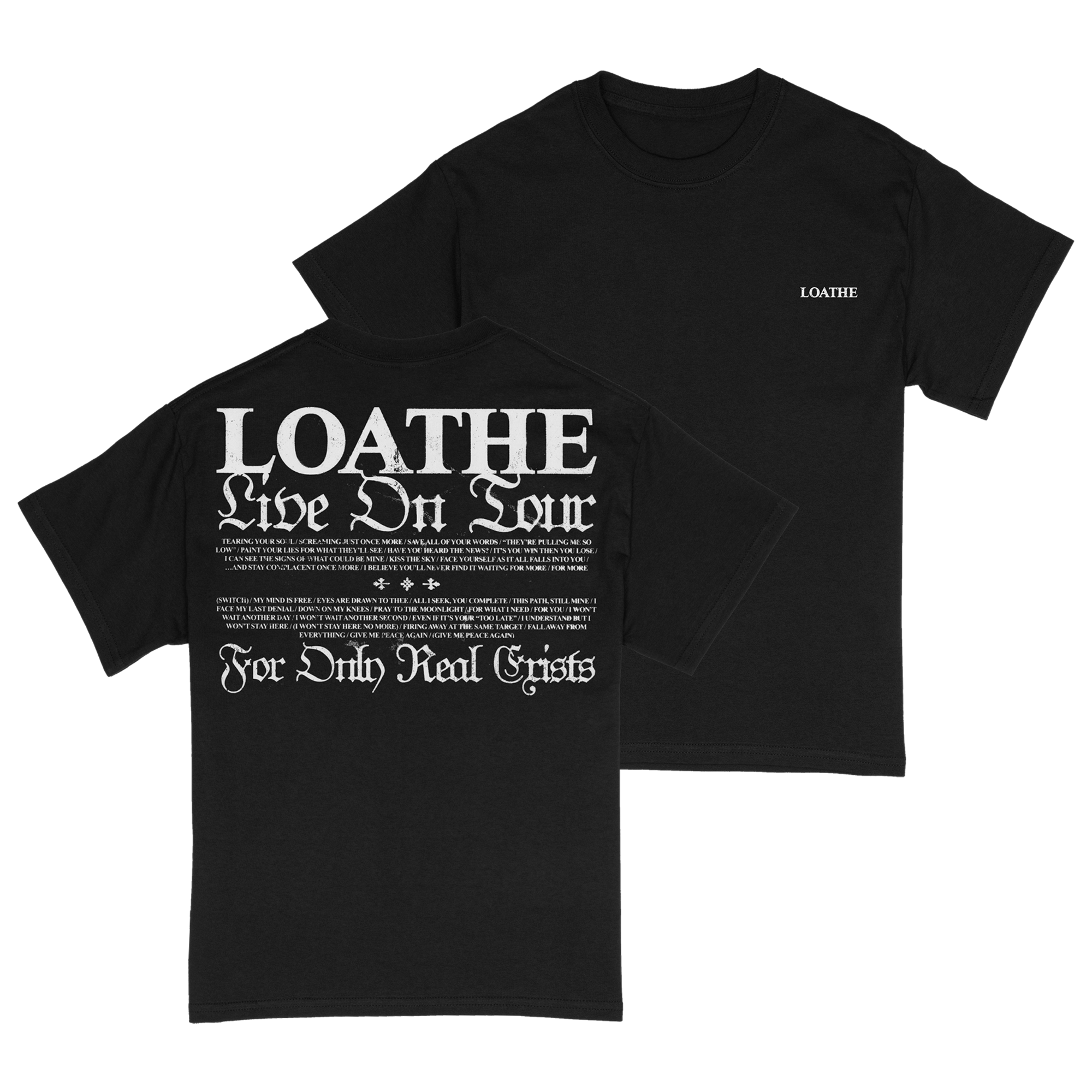 Loathe - Black SB Tour Tee Hoodie, Sweatshirt | CoreVibeTees.com (Image 3)