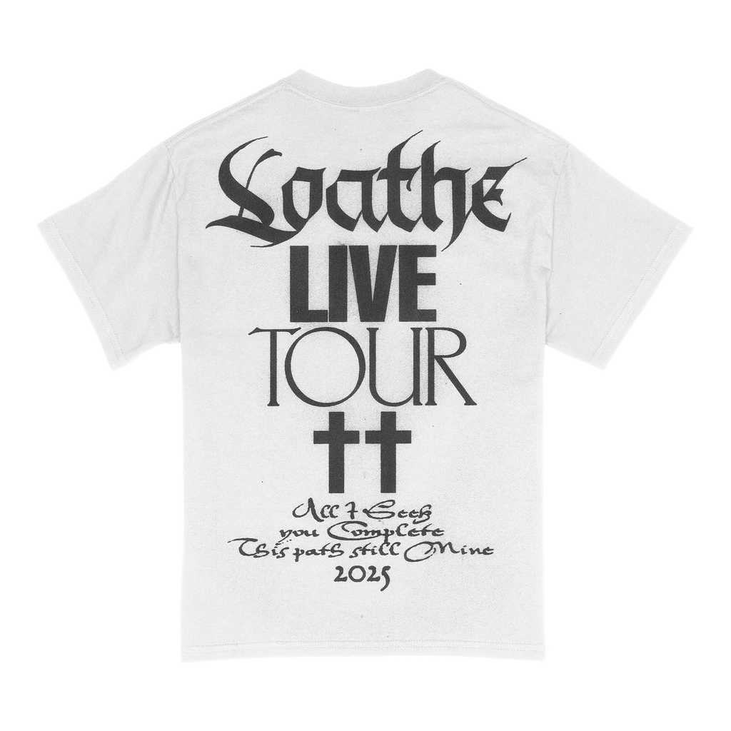 Loathe - White SB Tour Tee Hoodie, Sweatshirt | CoreVibeTees.com (Image 2)