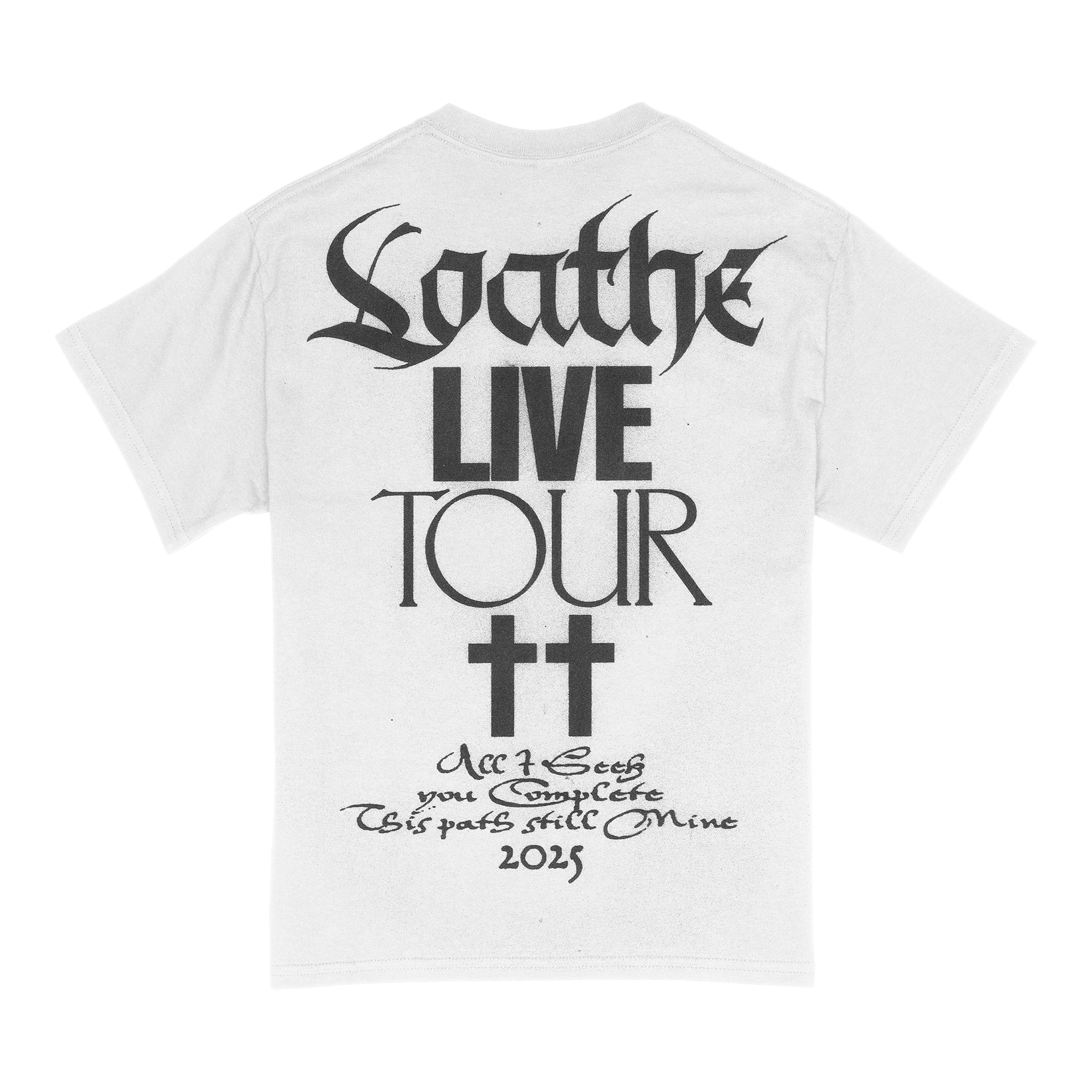 Loathe - White SB Tour Tee Hoodie, Sweatshirt | CoreVibeTees.com (Image 2)