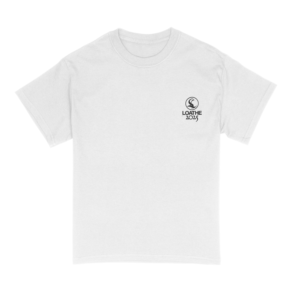 Loathe - White SB Tour Tee Hoodie, Sweatshirt | CoreVibeTees.com (Image 1)
