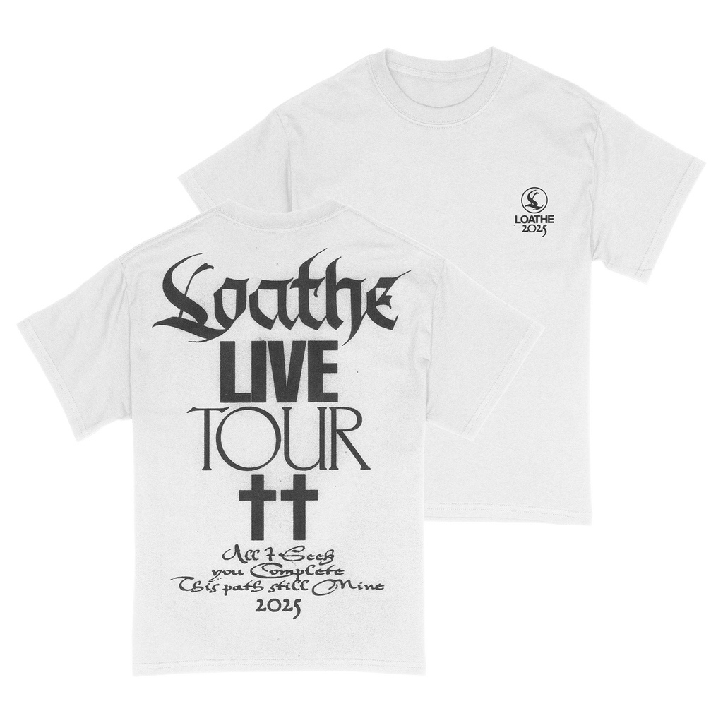 Loathe - White SB Tour Tee Hoodie, Sweatshirt | CoreVibeTees.com (Image 3)