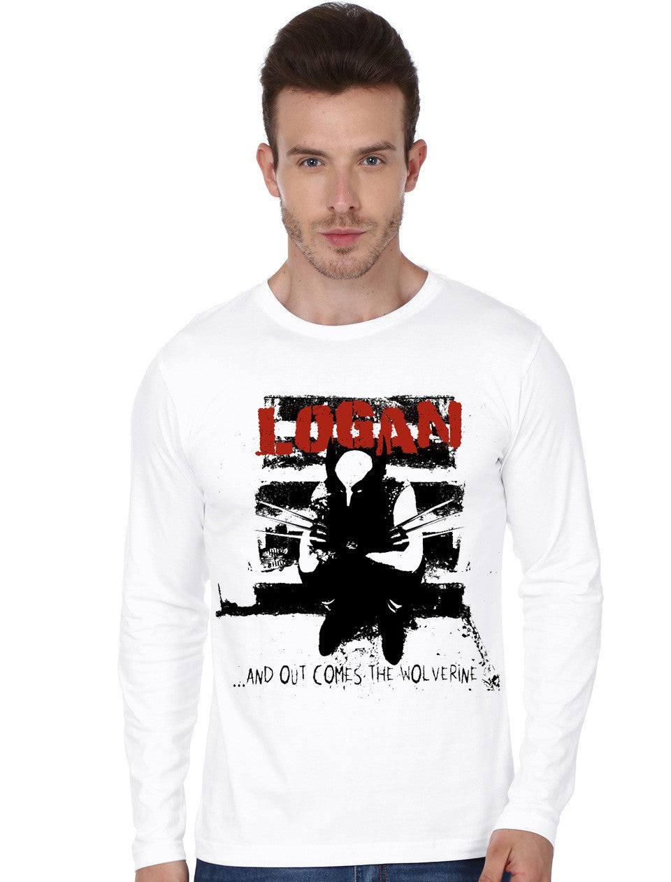 And Out Comes The Wolverine White Full Sleeve T-Shirt Hoodie, Sweatshirt | CoreVibeTees.com