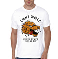 Lobe Wolf Never Stops White Half Sleeve T-Shirt Hoodie, Sweatshirt | CoreVibeTees.com