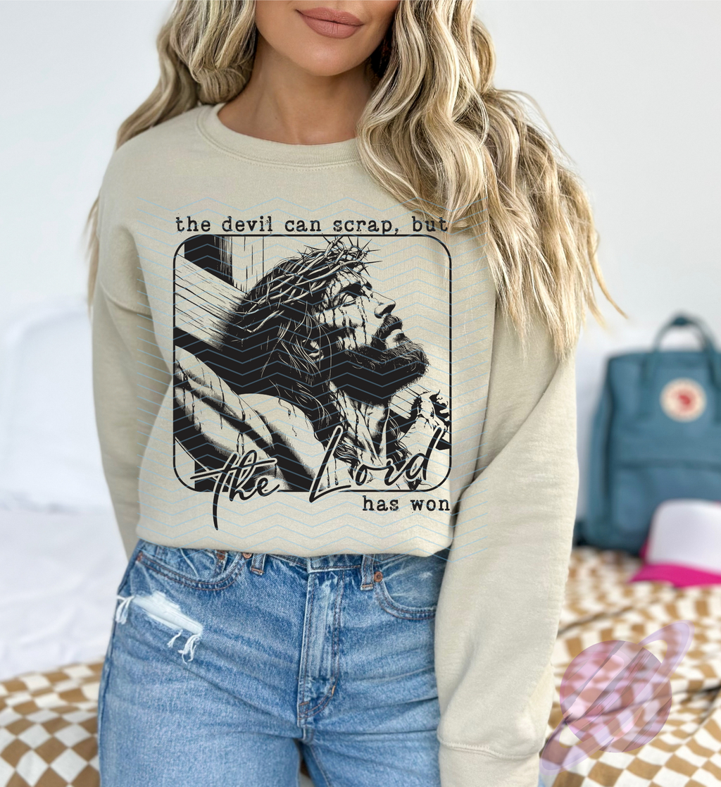 LORD HAS WON SWEATSHIRT T-Shirts, Hoodie | CoreVibeTees.com (Image 1)