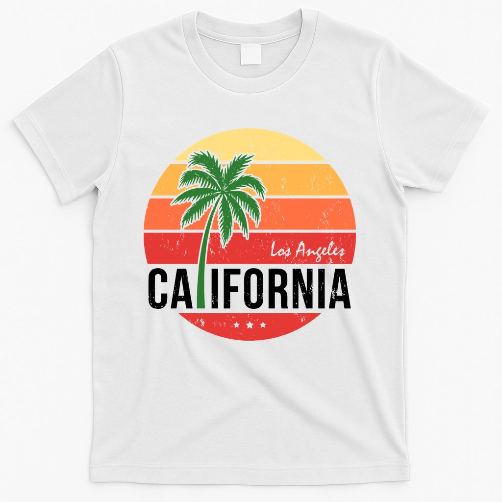 Los Angeles California Retro Circle T-Shirt Hoodie, Sweatshirt | CoreVibeTees.com