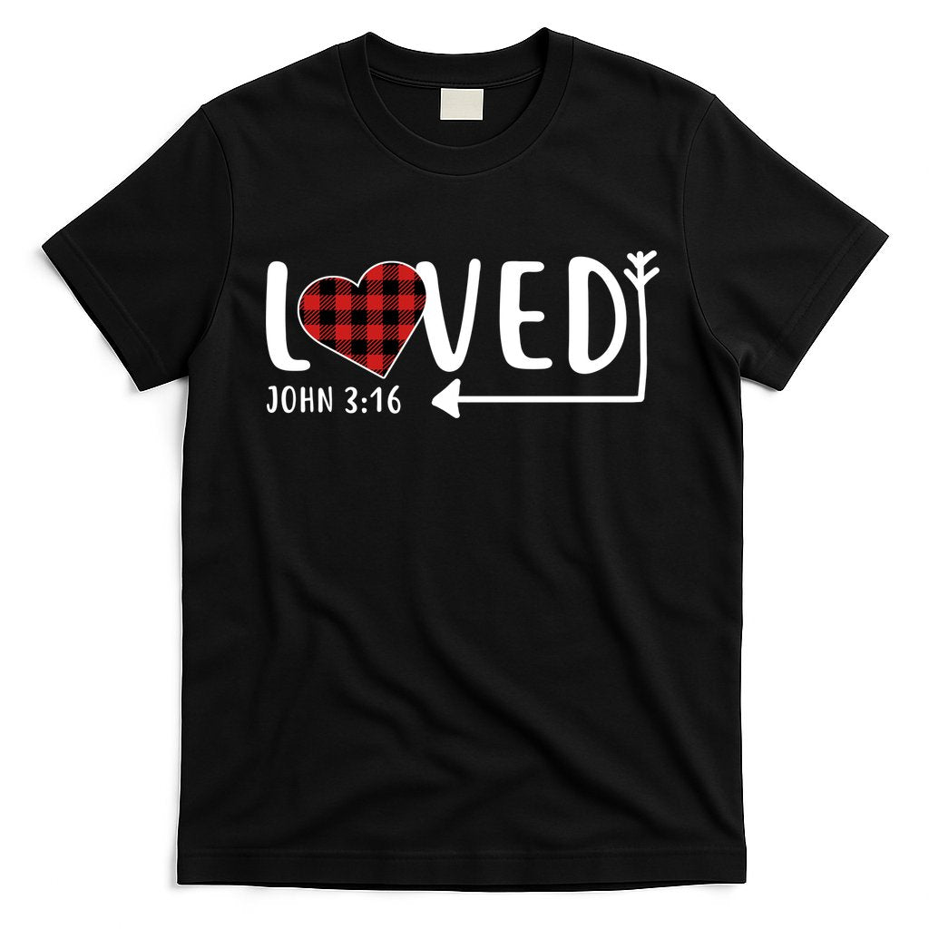 Loved Arrow Heart John 3:16 T-Shirt Hoodie, Sweatshirt | CoreVibeTees.com