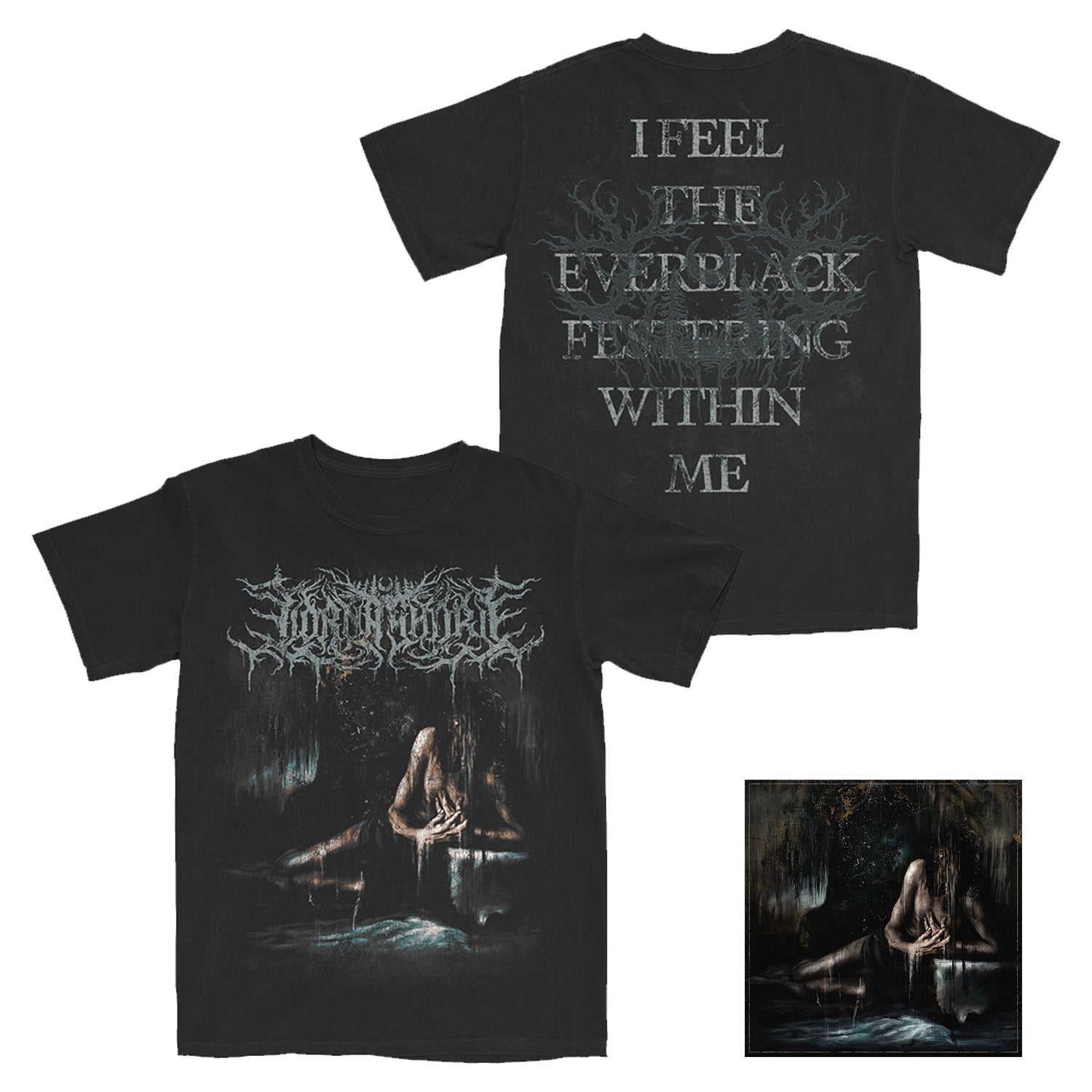 I Feel The Everblack Festering Within Me Cover T-Shirt (Black) + Digital Download Hoodie, Sweatshirt | CoreVibeTees.com