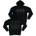 Pain Remains Black Puff Print Hoodie (Black) T-Shirts, Sweatshirt | CoreVibeTees.com (Image 1)