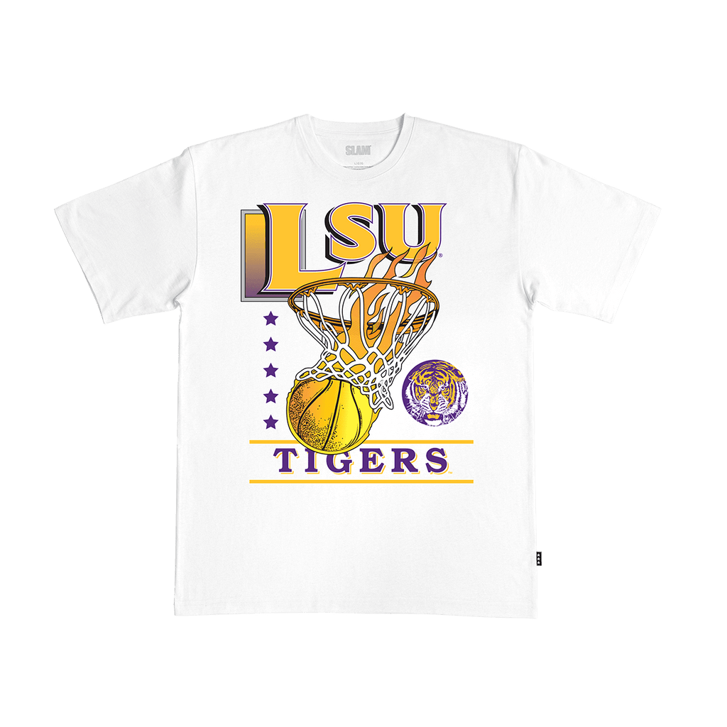 LSU Hoops Vault Heavy Tee Hoodie, Sweatshirt | CoreVibeTees.com