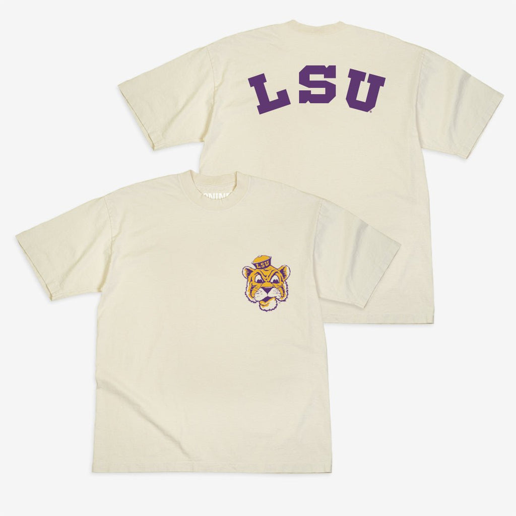 LSU Logo Script Heavy Tee Hoodie, Sweatshirt | CoreVibeTees.com