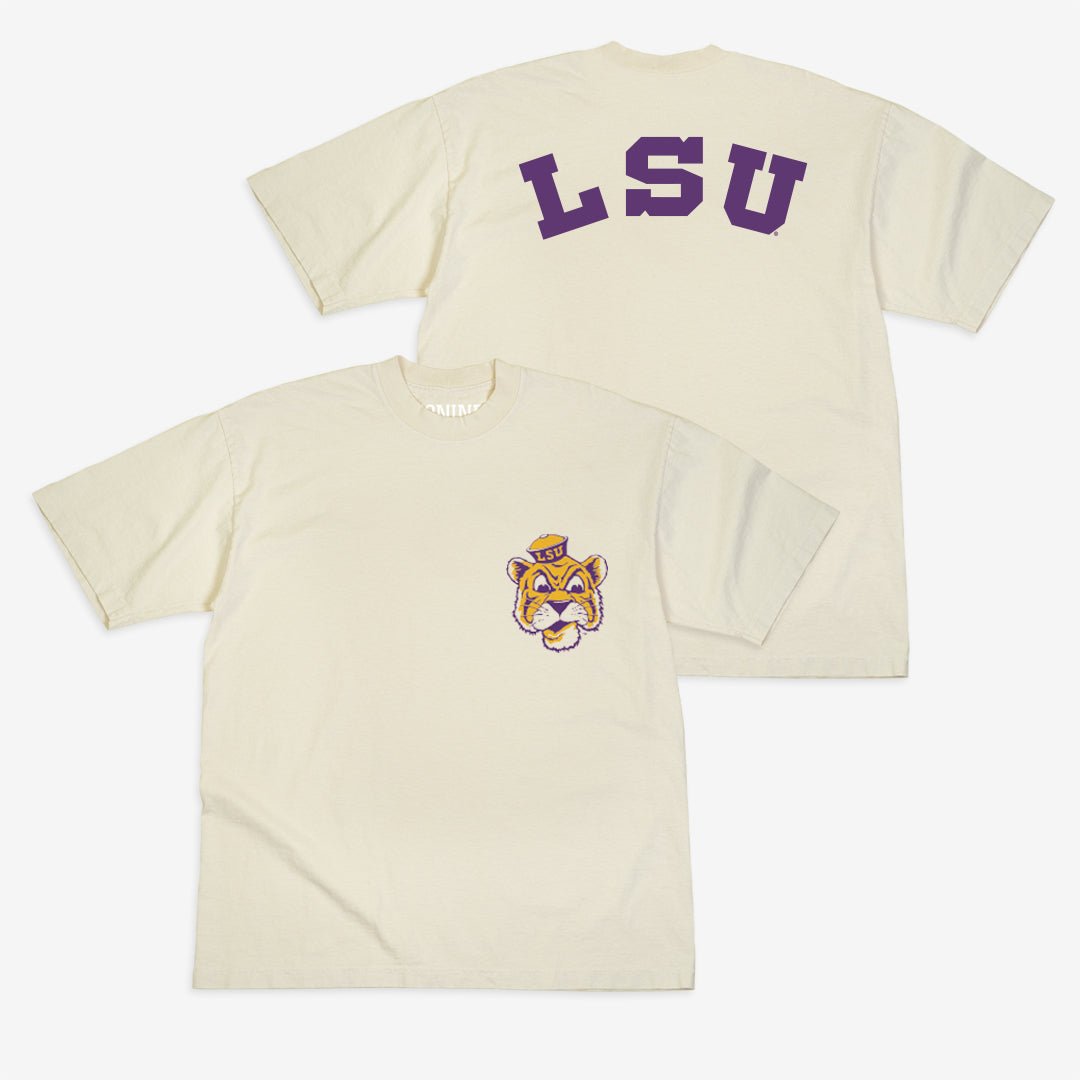 LSU Logo Script Heavy Tee Hoodie, Sweatshirt | CoreVibeTees.com