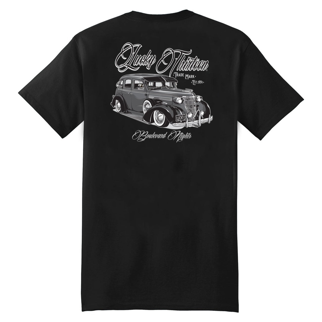 Lucky 13 Bomber T-Shirt Hoodie, Sweatshirt | CoreVibeTees.com (Image 1)