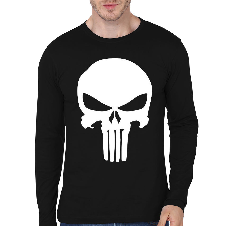 Skull Black Full Sleeve Tee Hoodie, Sweatshirt | CoreVibeTees.com