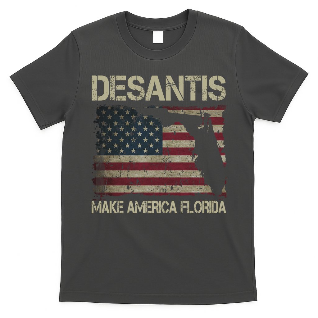 Make America Florida DeSantis 2024 Election Vintage Us Flag T-Shirt Hoodie, Sweatshirt | CoreVibeTees.com