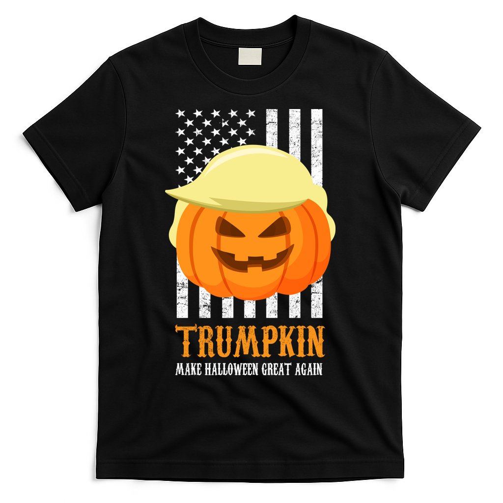 Make Halloween Great Again Trumpkin USA Flag T-Shirt Hoodie, Sweatshirt | CoreVibeTees.com