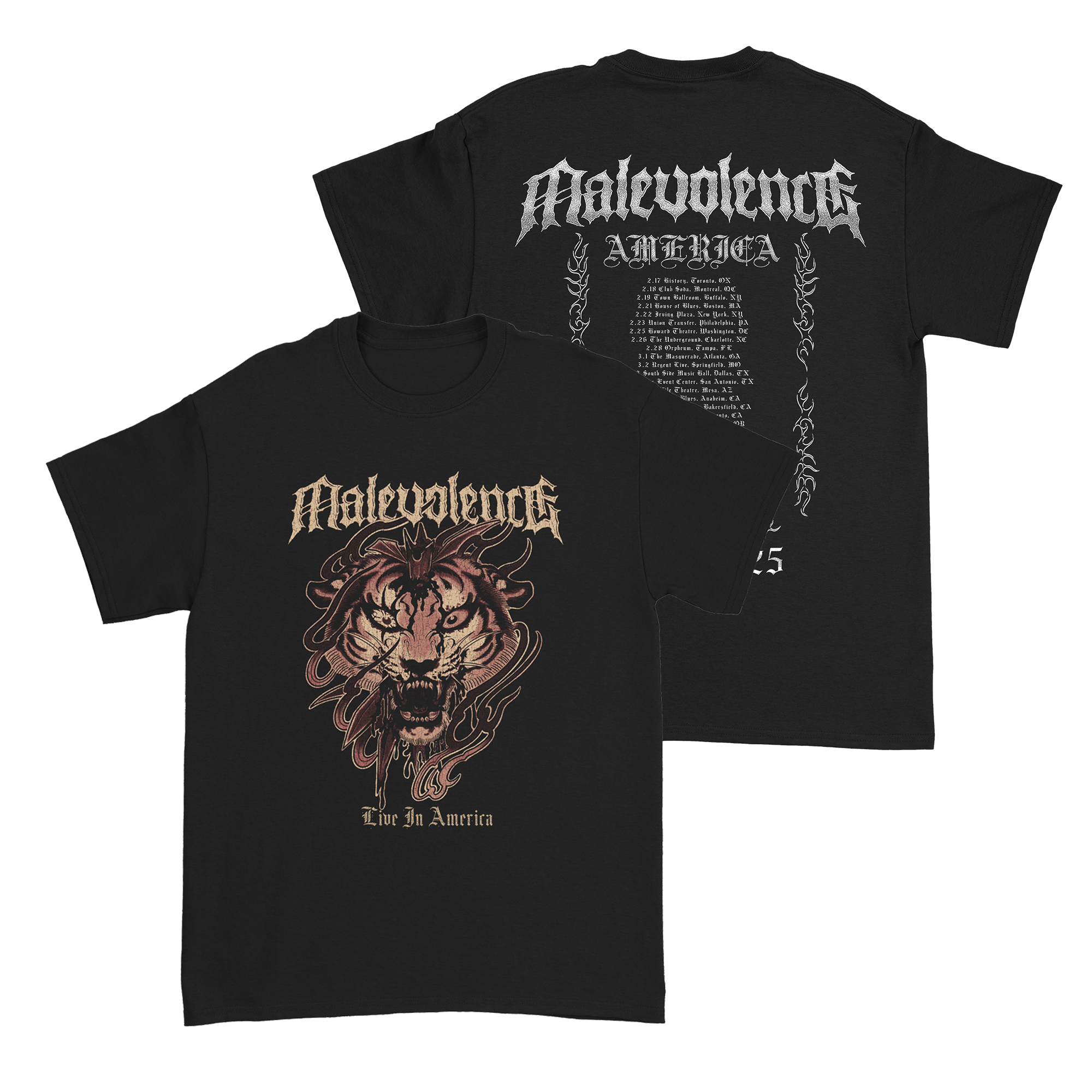 Malevolence - Tour Tee Hoodie, Sweatshirt | CoreVibeTees.com (Image 1)
