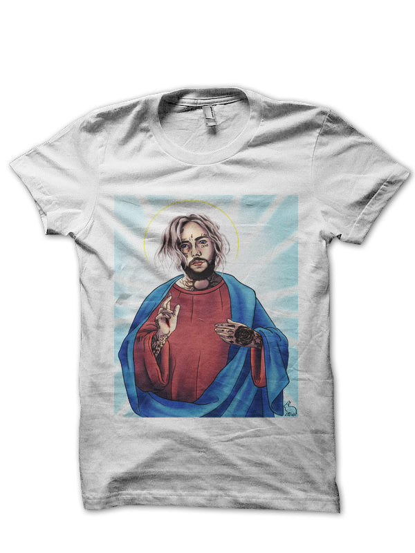 Post Malone White Half Sleeve T-Shirt Hoodie, Sweatshirt | CoreVibeTees.com