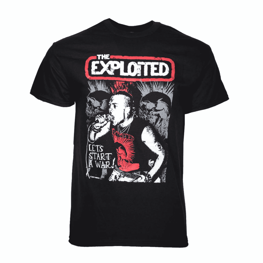 Exploited Let's Start a War T-Shirt Hoodie, Sweatshirt | CoreVibeTees.com