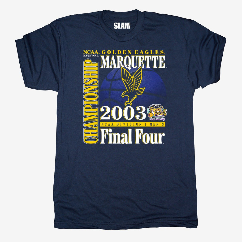 Marquette '03 Final Four Vintage Tee Hoodie, Sweatshirt | CoreVibeTees.com (Image 1)