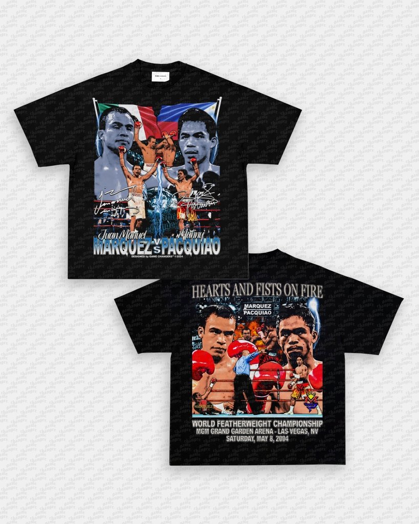 MARQUEZ VS PACQUIAO TEE - [DS] Hoodie, Sweatshirt | CoreVibeTees.com (Image 2)