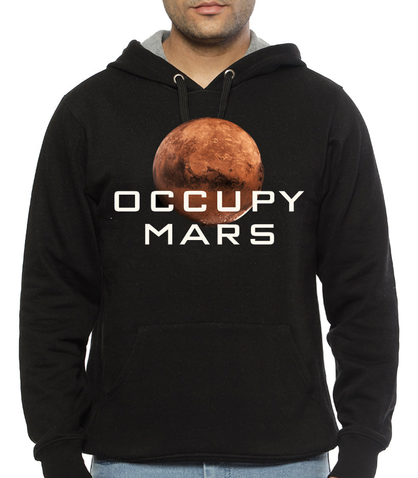 Occupy Mars Black Hoodie T-Shirts, Sweatshirt | CoreVibeTees.com