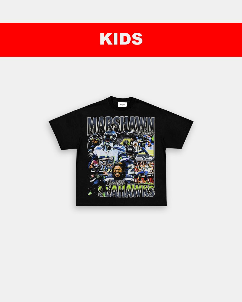 MARSHAWN LYNCH - KIDS TEE Hoodie, Sweatshirt | CoreVibeTees.com (Image 3)