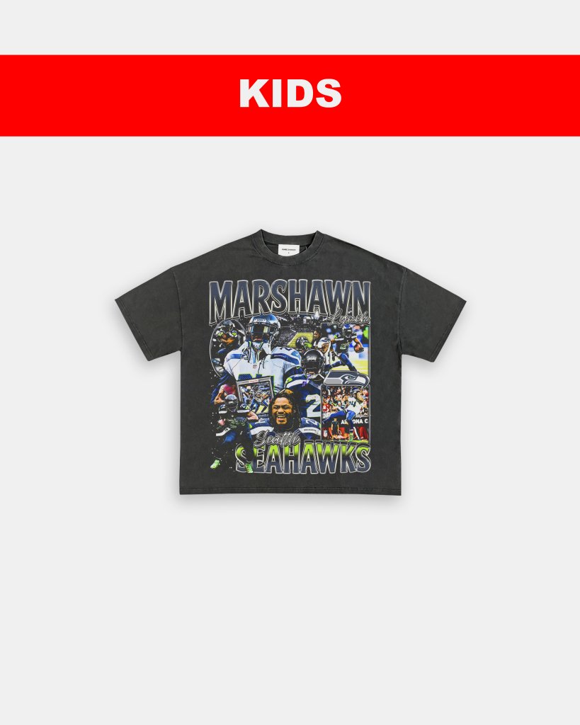 MARSHAWN LYNCH - KIDS TEE Hoodie, Sweatshirt | CoreVibeTees.com (Image 1)