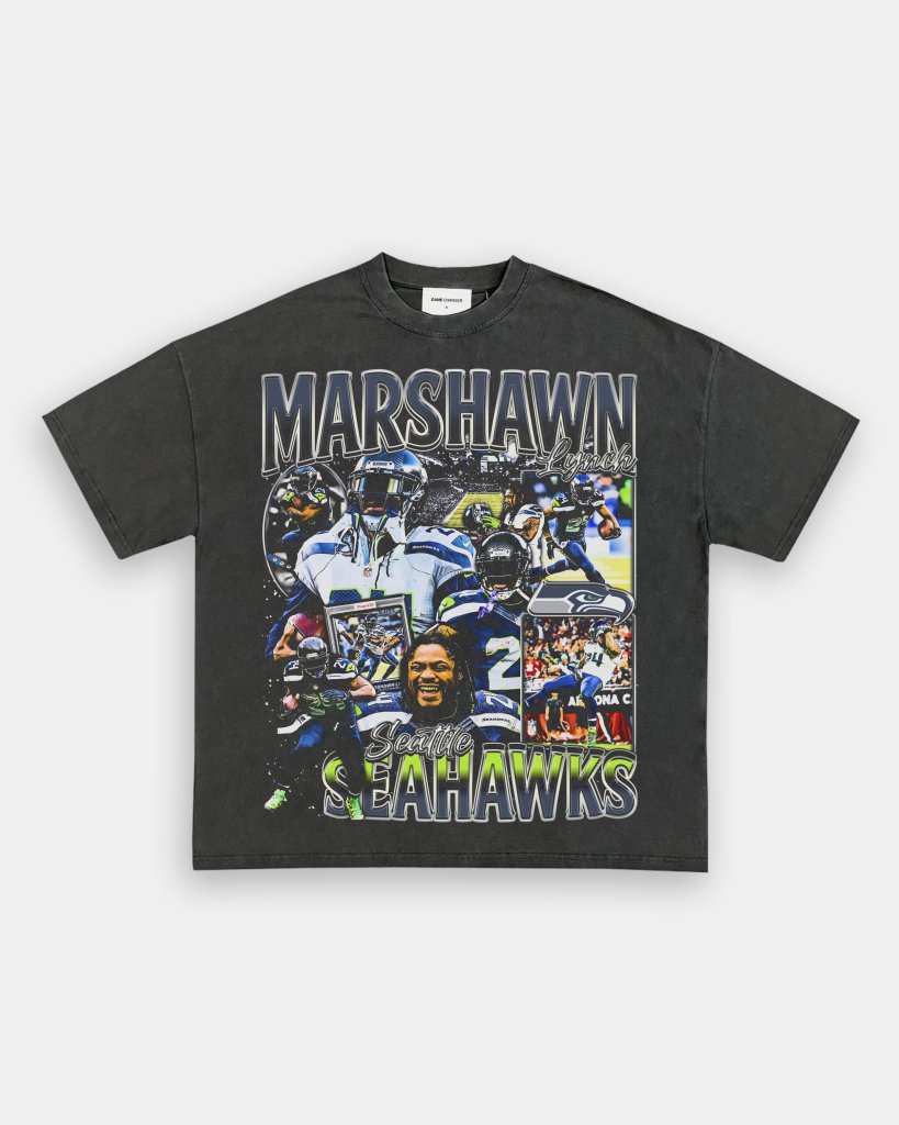 MARSHAWN LYNCH TEE Hoodie, Sweatshirt | CoreVibeTees.com (Image 1)