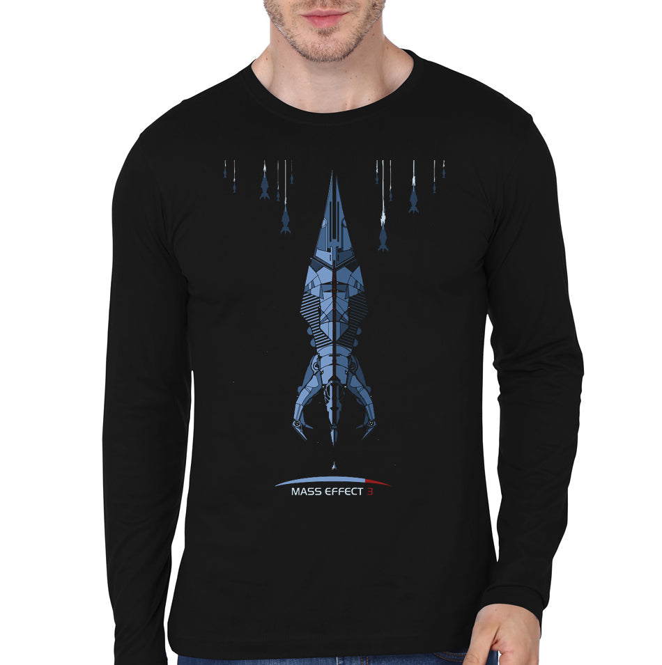 Mass Effect Black Full Sleeve Tee Hoodie, Sweatshirt | CoreVibeTees.com