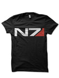 Mass Effect N7 Black T-Shirt Hoodie, Sweatshirt | CoreVibeTees.com