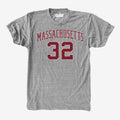 Massachusetts #32 Vintage Tee Hoodie, Sweatshirt | CoreVibeTees.com