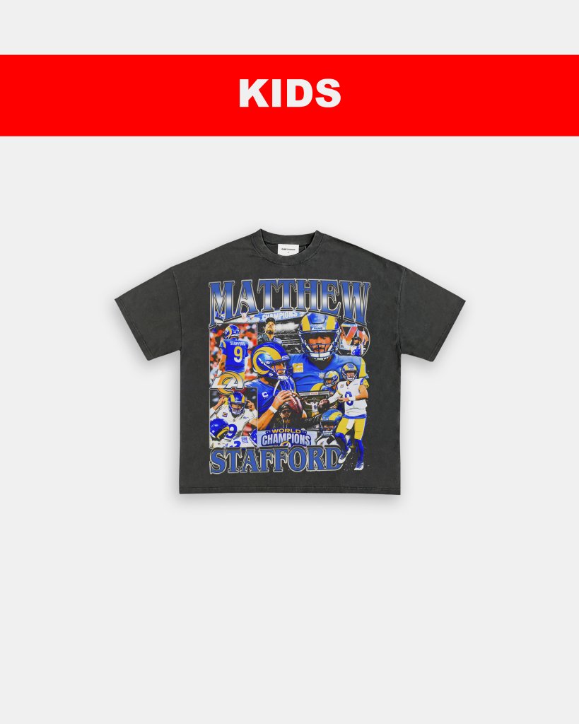 MATTHEW STAFFORD - KIDS TEE Hoodie, Sweatshirt | CoreVibeTees.com (Image 1)
